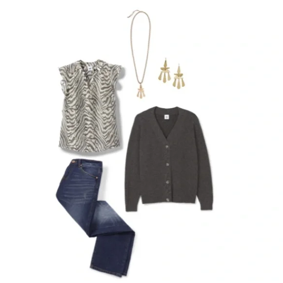 cabi NWT Snug Cardigan, Charcoal, XXSMALL, Fall 22 - Picture 6 of 6